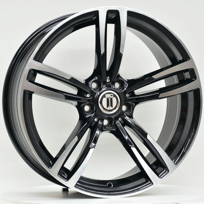 M450 19 Inch Staggered ET35 Black Machined