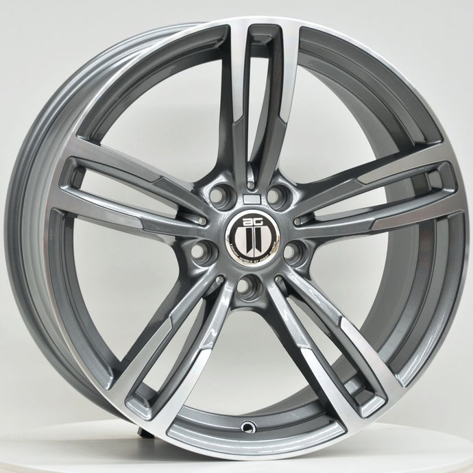 M450 19 Inch Staggered ET35 Grey Machined