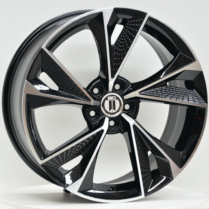 FANTOM 21x9.5 ET30 5/112 Black Machined