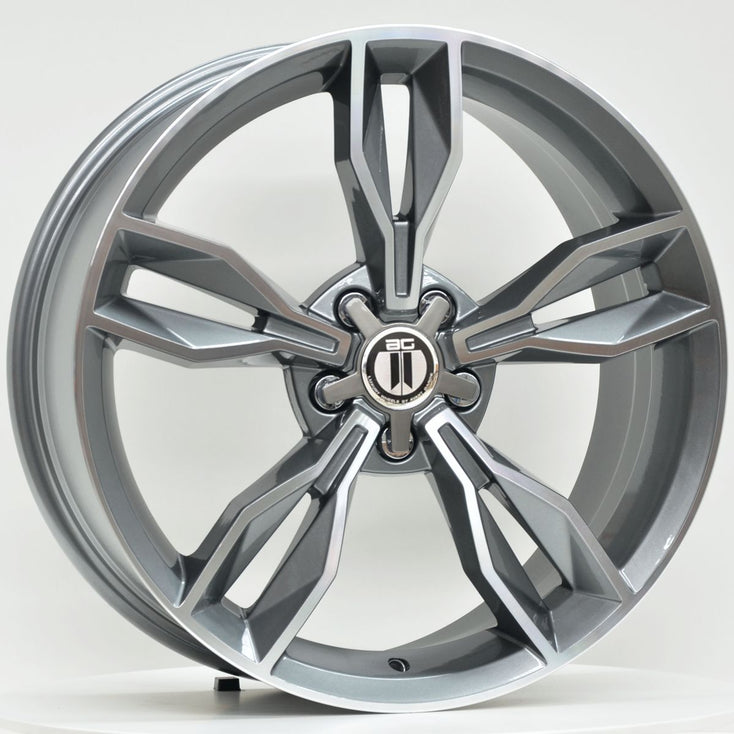 Load image into Gallery viewer, EDGE 19x8 ET45 5/112 Grey Machined