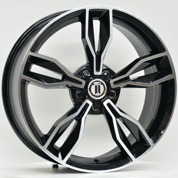 Load image into Gallery viewer, EDGE 19x8 ET45 5/112 Black Machined