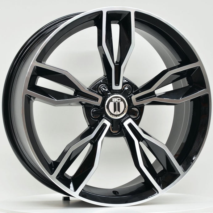 EDGE 19x8 ET45 5/112 Black Machined