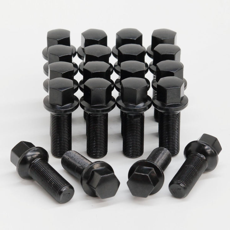 Load image into Gallery viewer, WHEEL LUG BOLTS 15x1.25 35mm Ball Type Black