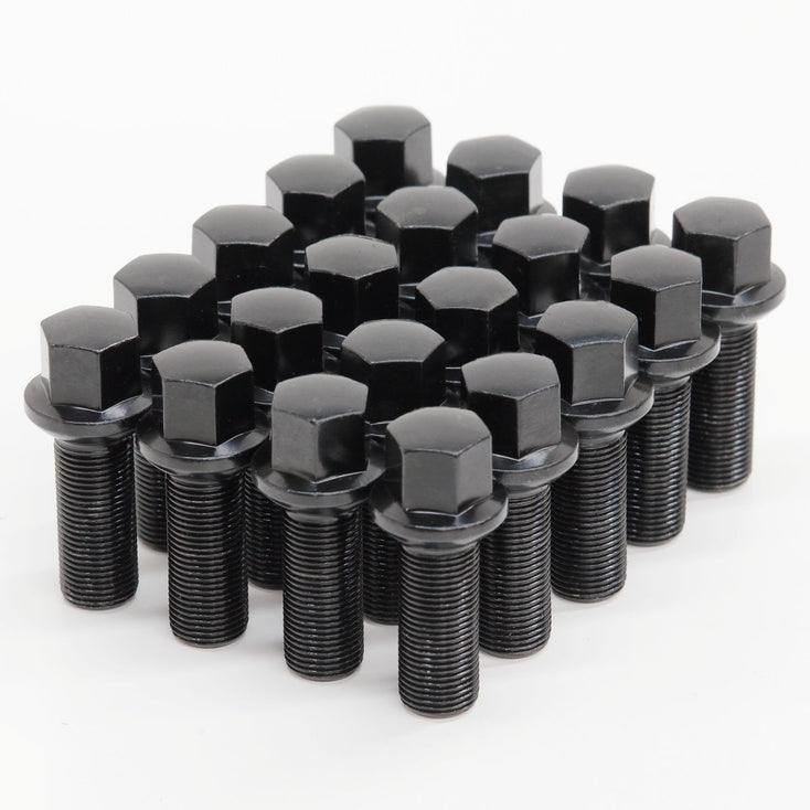Load image into Gallery viewer, WHEEL LUG BOLTS 15x1.25 35mm Ball Type Black